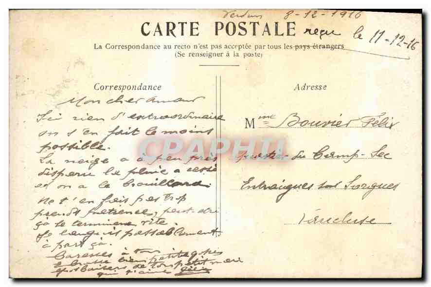 CPA Paris L'Avenue des Champs Elysees  — Rückseite