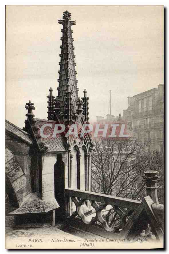 CPA Paris Notre Dame Pinacle de Contrefort de l'Abside 
