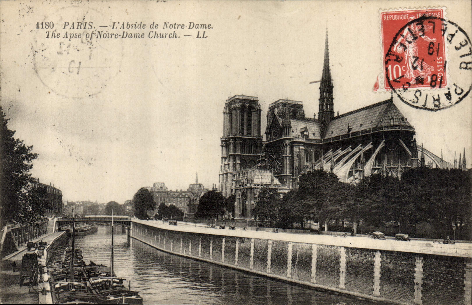 Paris — L'Abside de Notre-Dame — LL, n° 1180