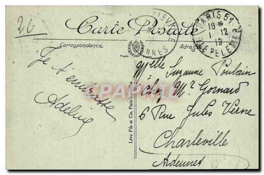 Paris — L'Abside de Notre-Dame — LL, n° 1180 — Reverso