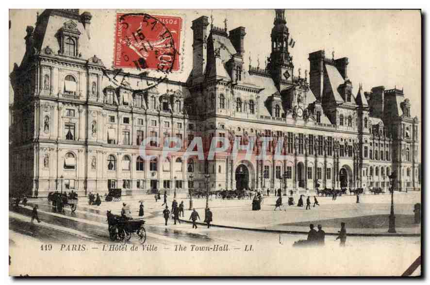 CPA Paris L'Hotel de Ville 