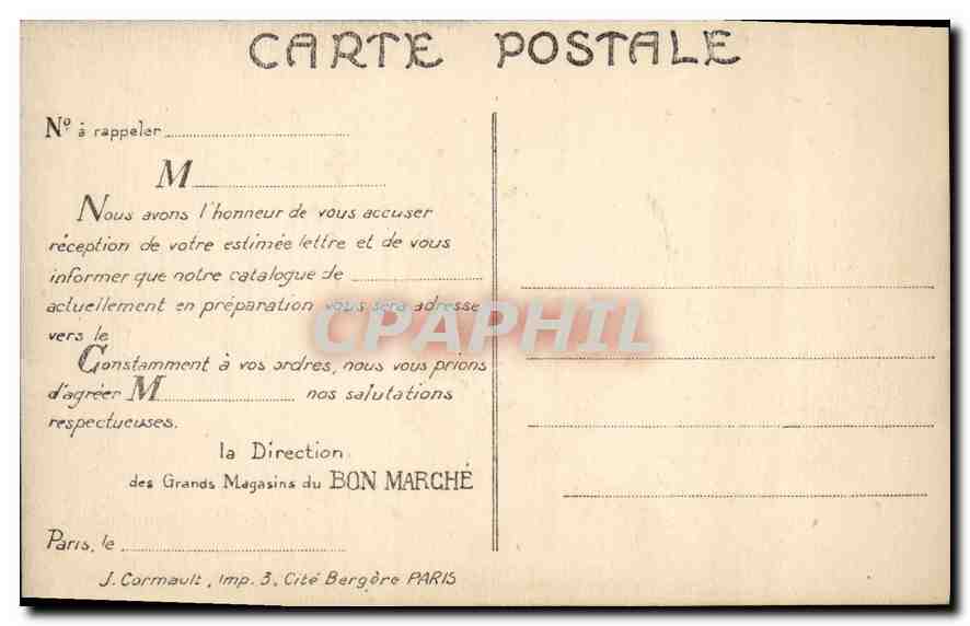 CPA Paris Le Palais du Luxembourg et les Jardins  — Rückseite
