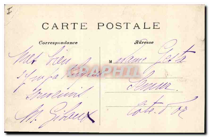 CPA Paris Vue generale de la Place de l'Etoile  — Rückseite