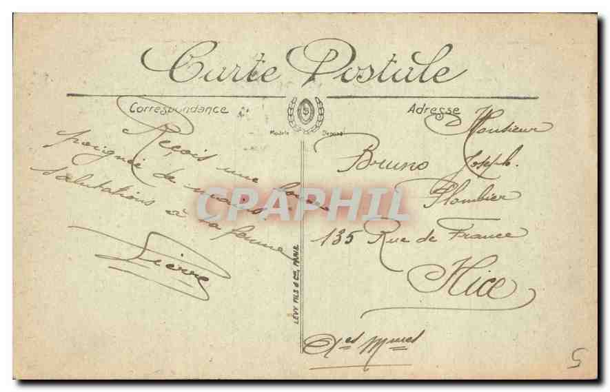 CPA Paris La Place de la Bastille  — Rückseite
