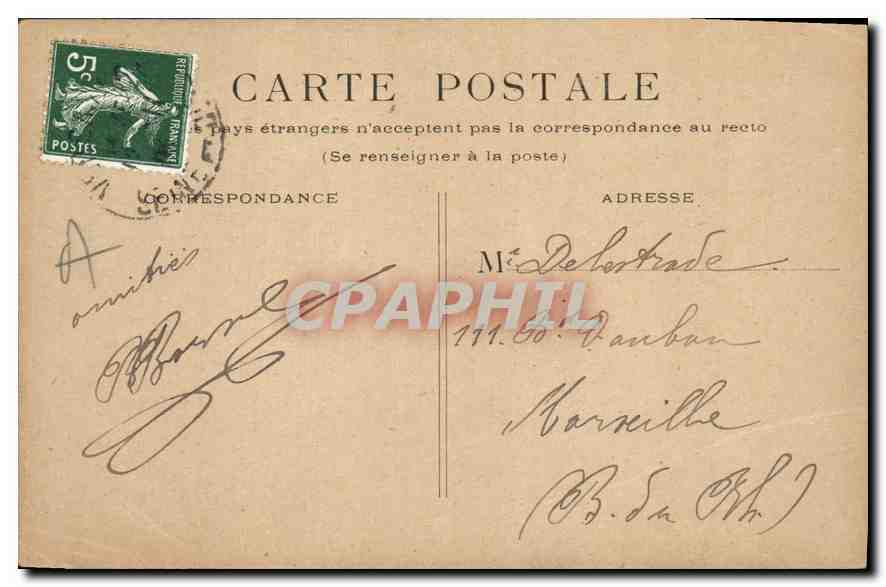 CPA Paris Arc de Triomphe  — Rückseite