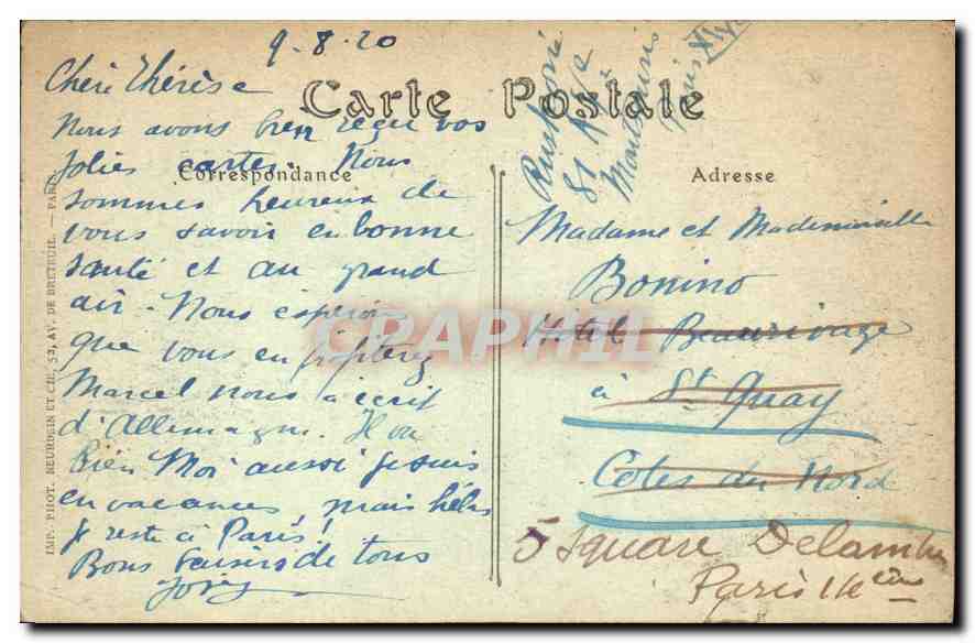 CPA Paris Le Grand Palais  — Rückseite