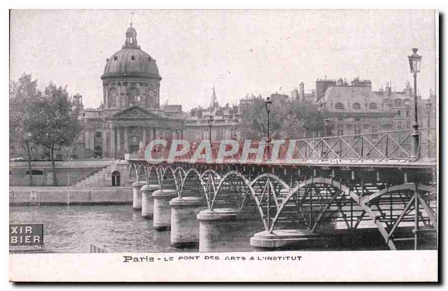 CPA Paris Le Pont des Arts L'Institut 