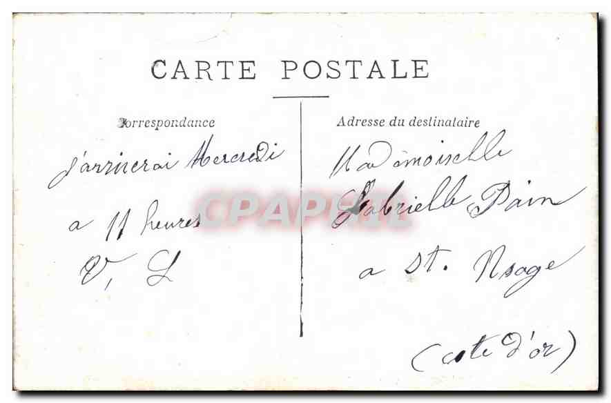 CPA La Seine au Pont de Grenelle  — Rückseite