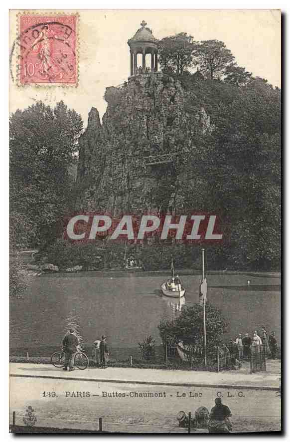 CPA Paris Buttes Chaumont Le Lac 