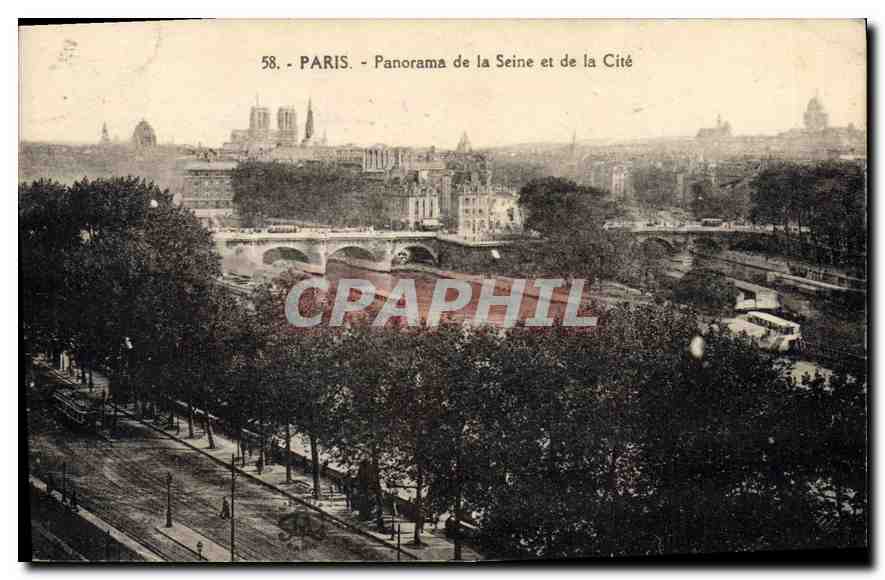 CPA Paris Panorama de la Seine et de la Cite 
