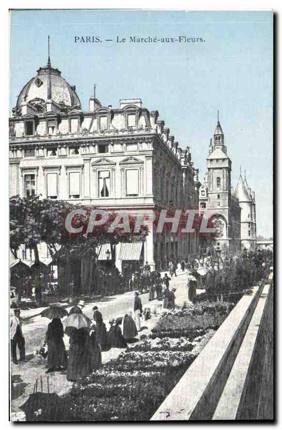 CPA Paris Le Marche aux Fleurs 