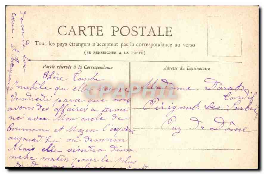 CPA Paris L'Eglise de la Trinite  — Rückseite