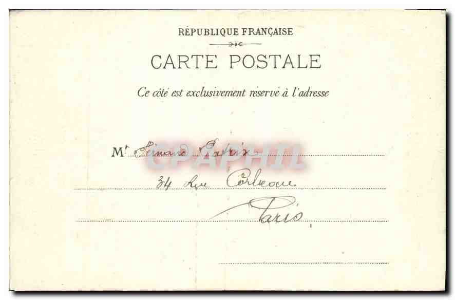 CPA Paris Fontaine de Medicis Luxembourg  — Rückseite