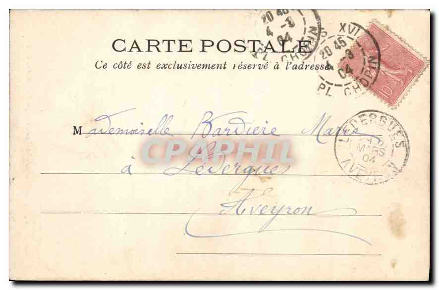 CPA Paris Eglise St Germain des Pres vue prise de la rue de Rennes  — Verso