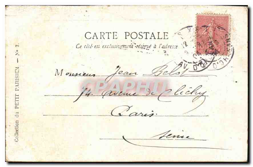 CPA Paris Notre Dame  — Rückseite