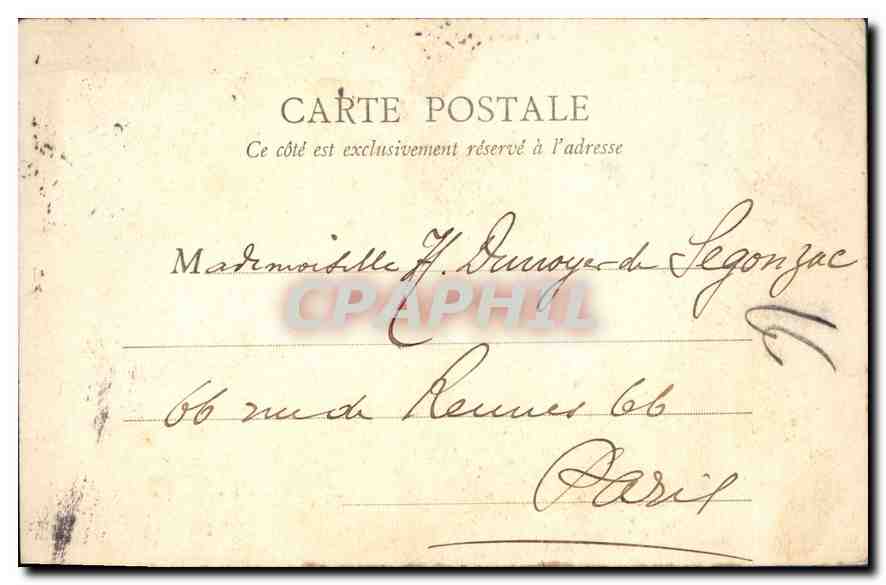 CPA Archives Nationales Porte de Clisson Paris — Rückseite