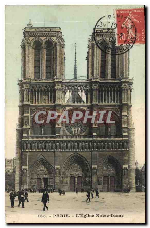 CPA Paris L'Eglise Notre Dame 