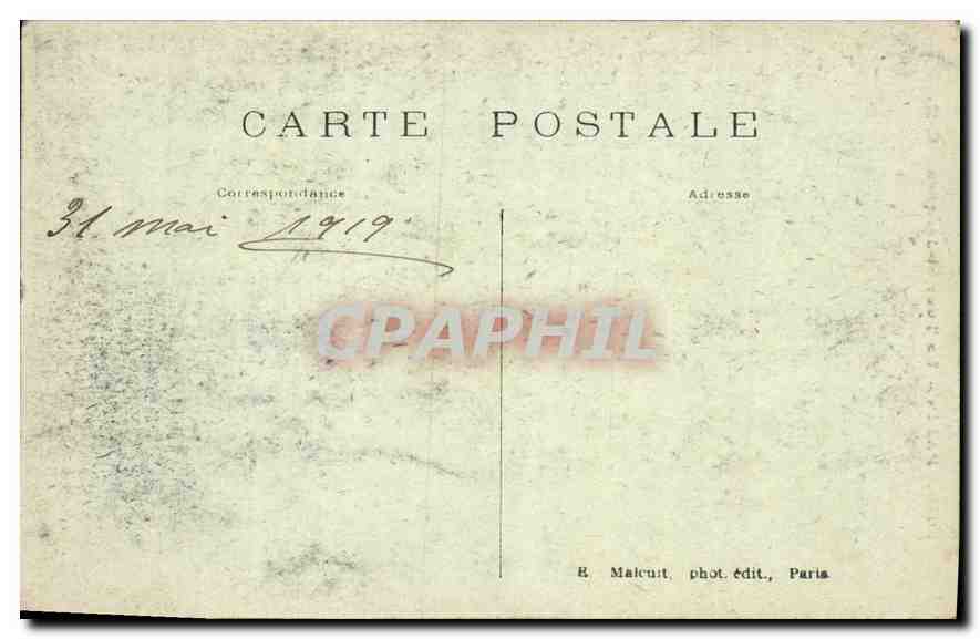 CPA Paris La Tour St Jacques  — Verso