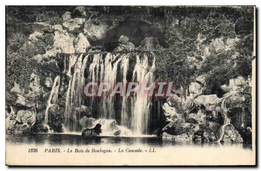 CPA Paris Le Bois de Boulogne La Cascade 