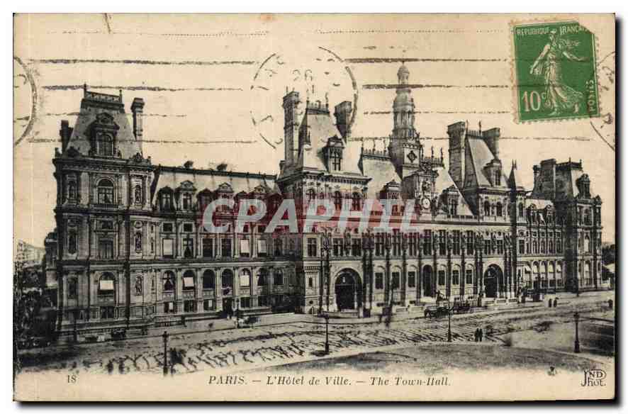 CPA Paris L'Hotel de Ville 