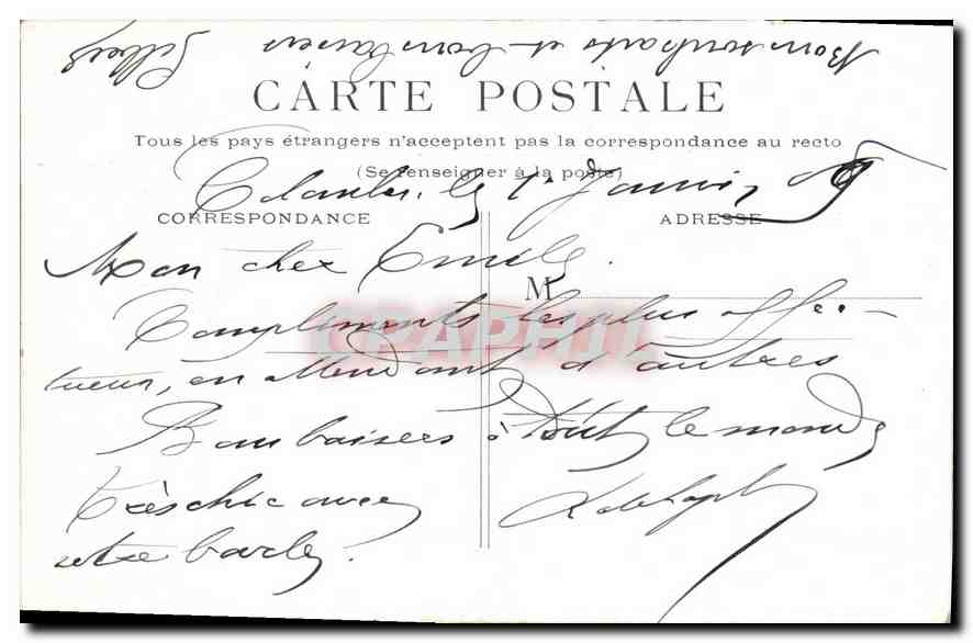 CPA Paris Les Buttes Chaumont  — Verso