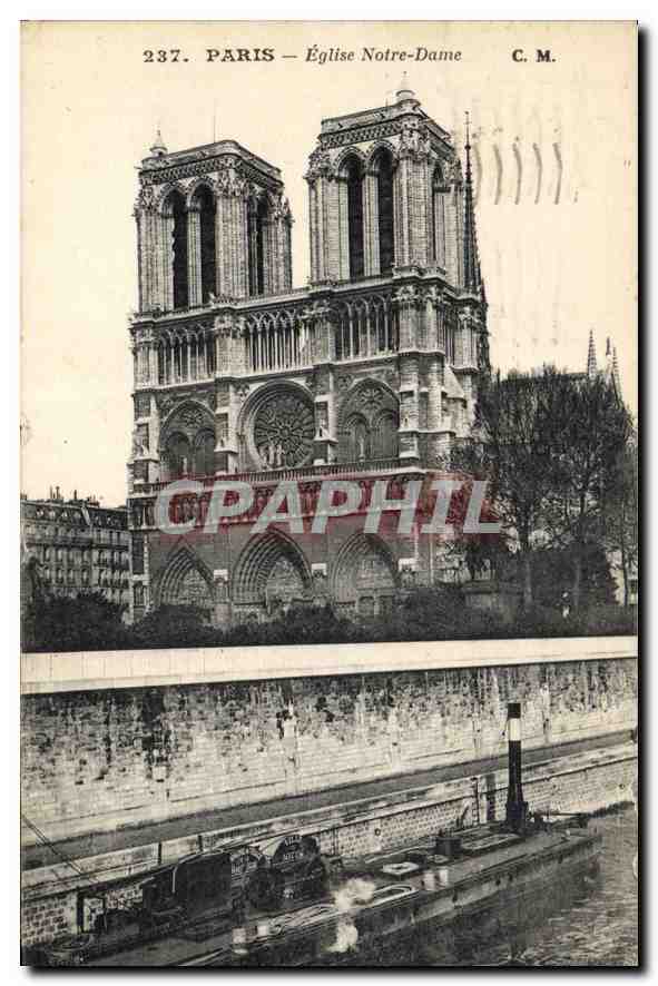 Paris — Kirche Notre-Dame — Künstlerische Ausgabe C. M.
