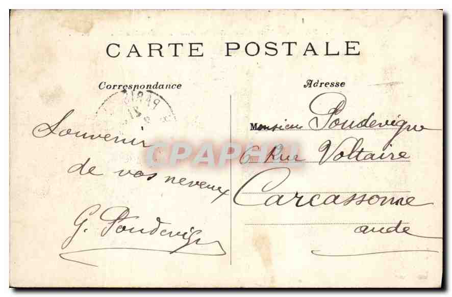 CPA Paris Vue generale du Pont Alexandre III  — Verso