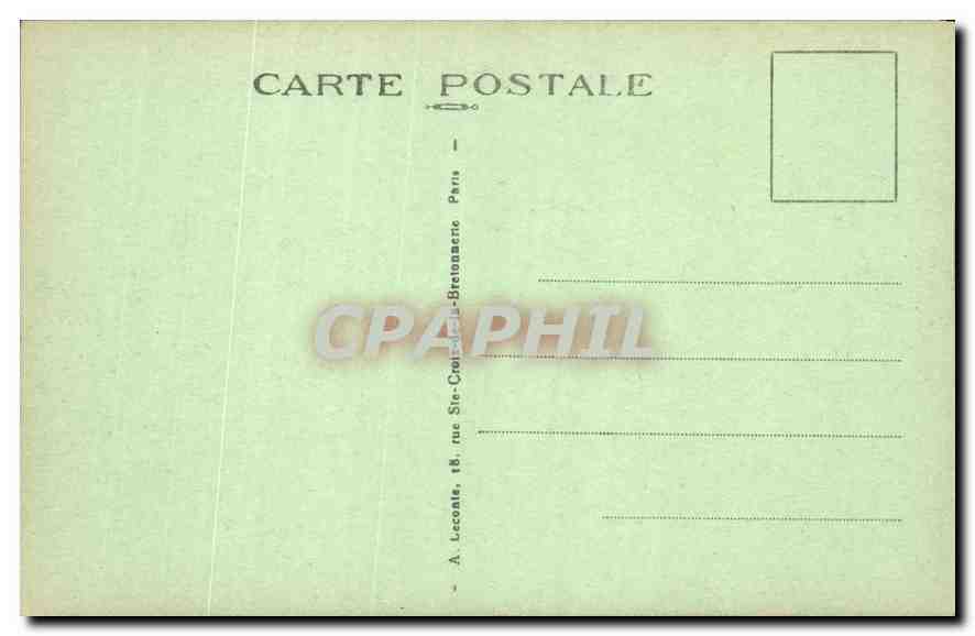 CPA Paris Avenue des Champs Elysees  — Verso