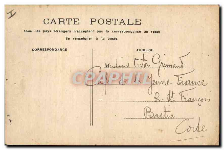 CPA Paris La Conciergerie  — Rückseite