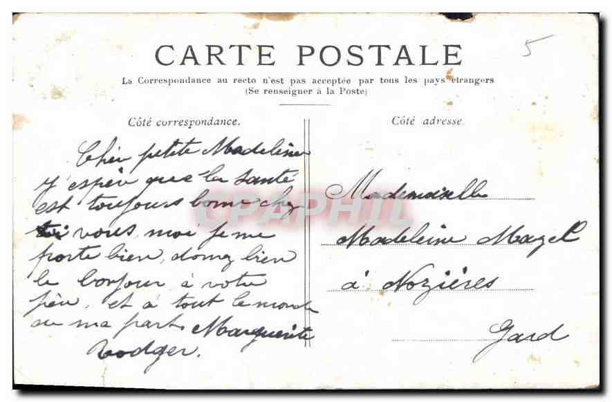 CPA Paris La Bastille Colonne de Juillet  — Rückseite