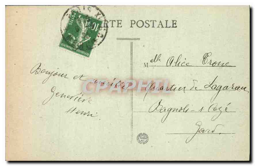 CPA Paris Comedie Francaise  — Rückseite