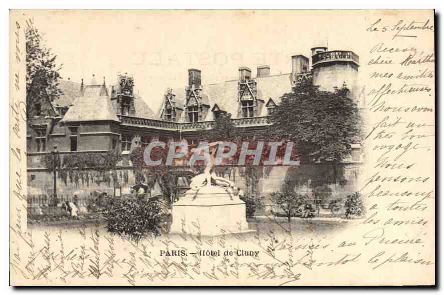 CPA Paris Hotel de Cluny 