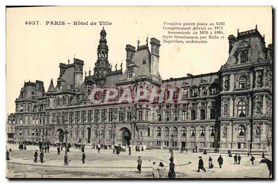 CPA Paris Hotel de Ville 