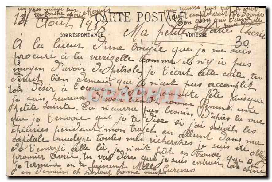 CPA Paris L'Hotel de Ville  — Rückseite
