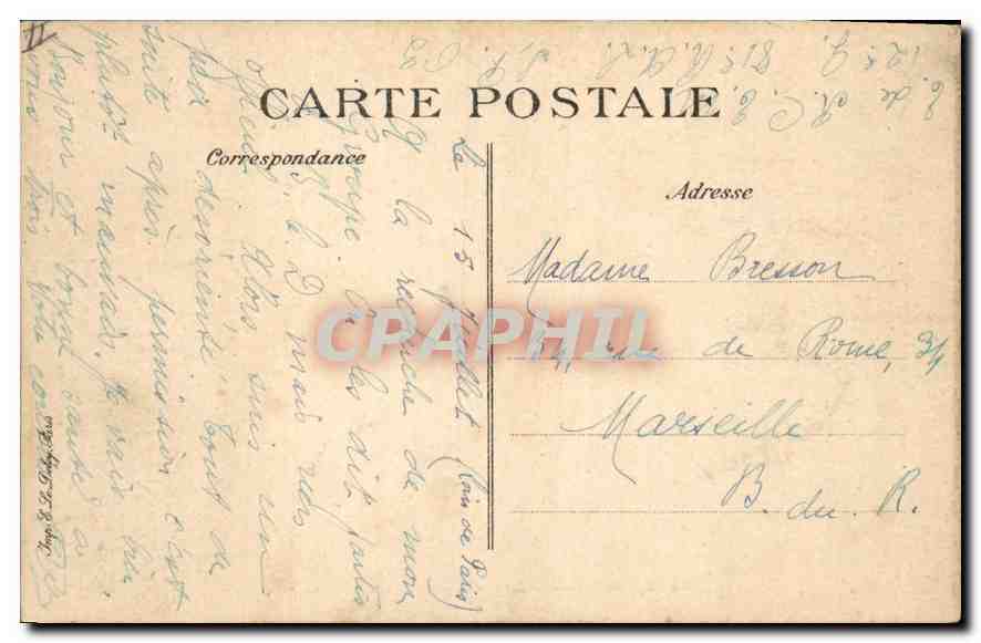 CPA Paris Les Guichets du Louvre  — Rückseite