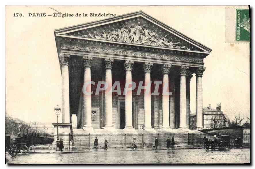 CPA Paris L'Eglise de la Madeleine 