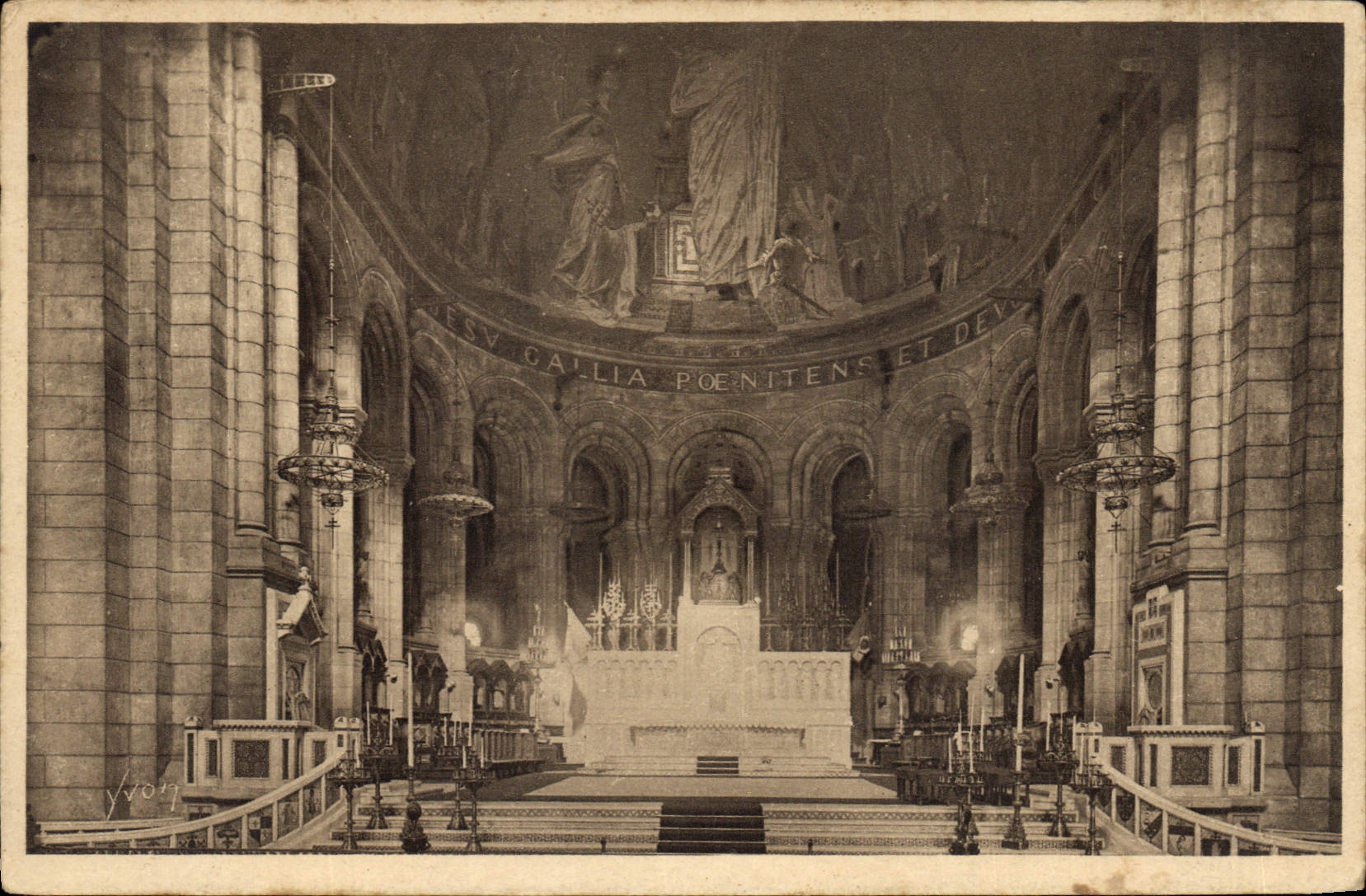 CPA Paris Basilique du Sacre Coeur de Montmartre Choeur de le  Basilique 