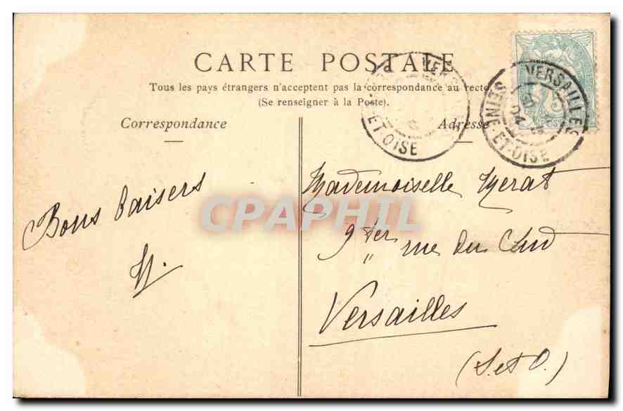 CPA Paris Hotel des Invalides le Tombeau de Napoleon  — Rückseite