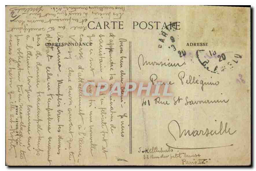 CPA Paris Notre Dame Cathedral Front  — Verso