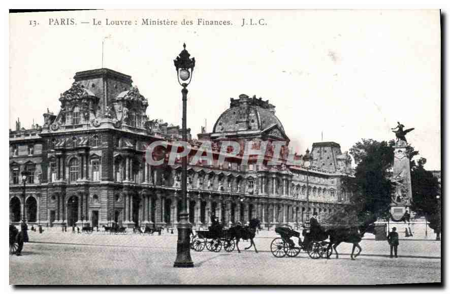 CPA Paris Le Louvre Ministere des Finances 