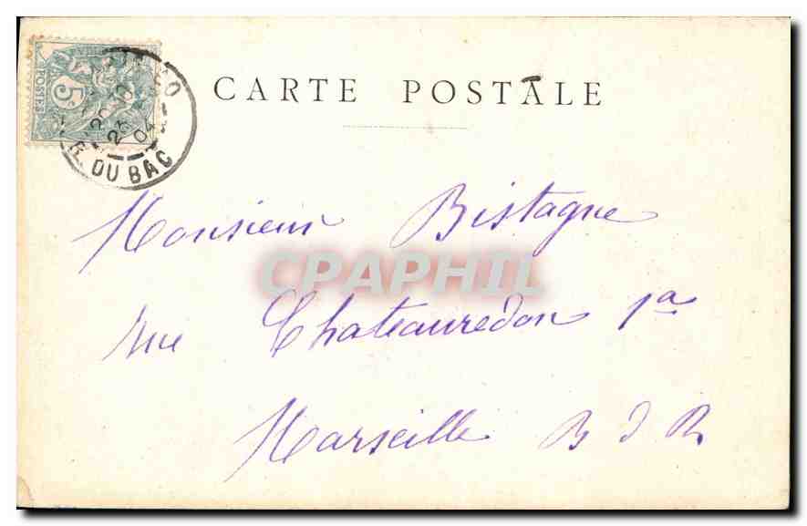 CPA Paris Colonnade du Louvre  — Rückseite