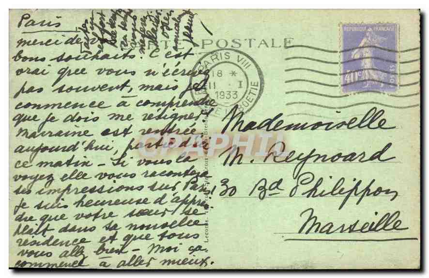CPA Paris L'Arc de Triomphe et Tombeau du Soldat Inconnu  — Rückseite