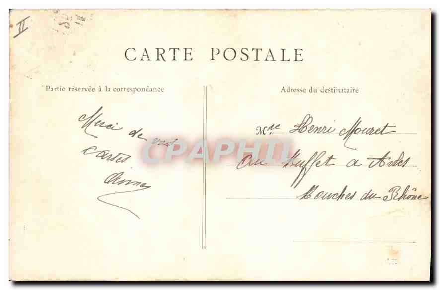 CPA Paris Palais Royal Le Grand Bassin  — Rückseite
