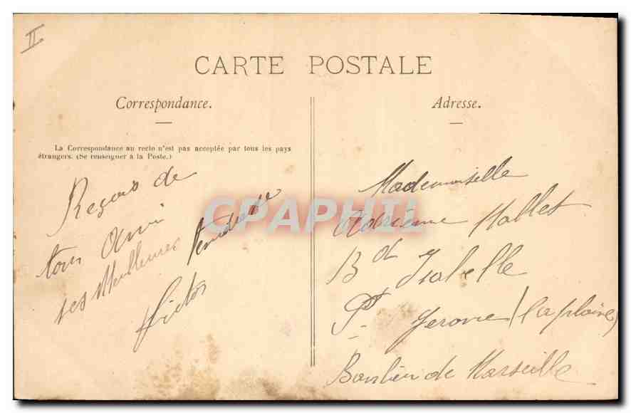 Paris — Jardin des Plantes — Fontaine des Lions (Statues en bronze) — Nancy Royer, n°12 — Verso