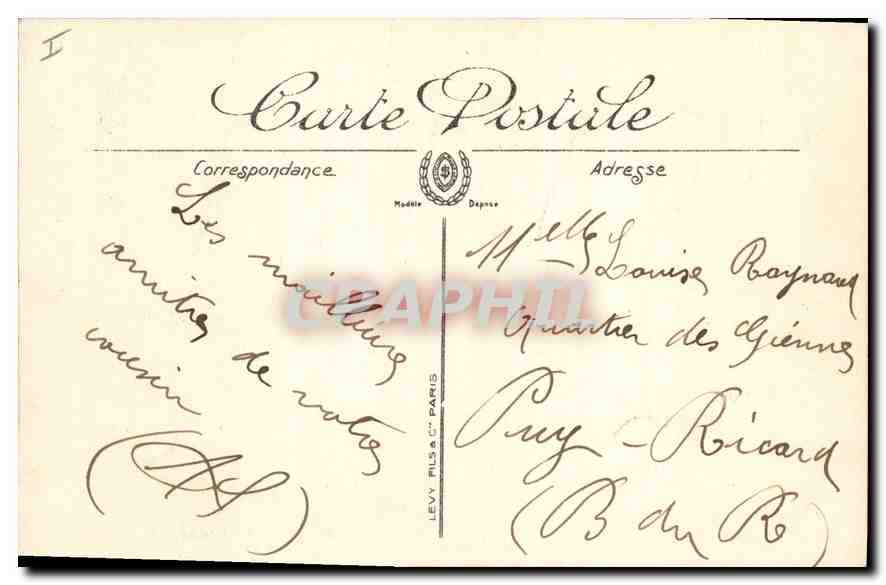 CPA Paris La Conciergerie  — Rückseite