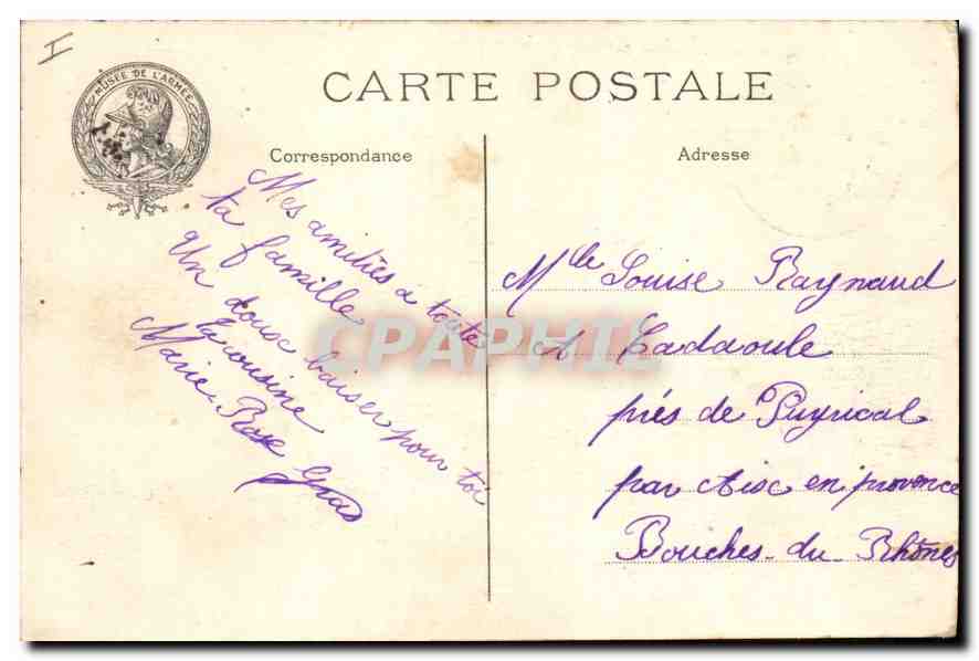 CPA Paris Hotel des Invalides Entree principale  — Rückseite