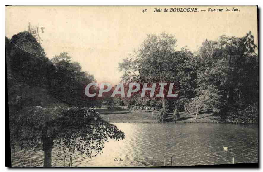 CPA Bois de Boulogne Vue sur les Iles 