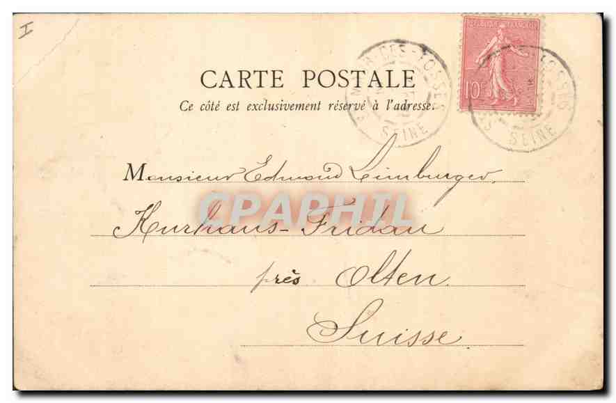 CPA Paris Lac du Bois de Boulogne  — Rückseite
