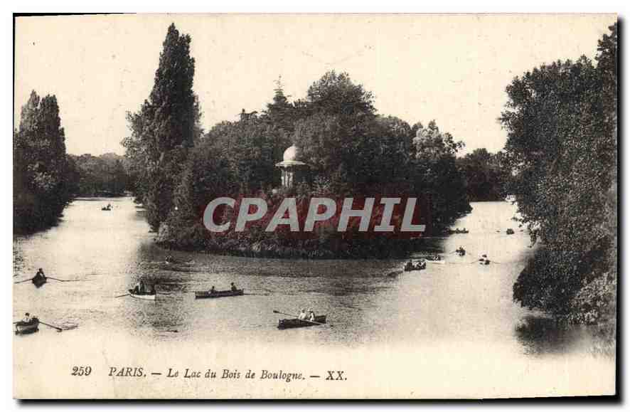 CPA Paris Le Lac du Bois de Boulogne 