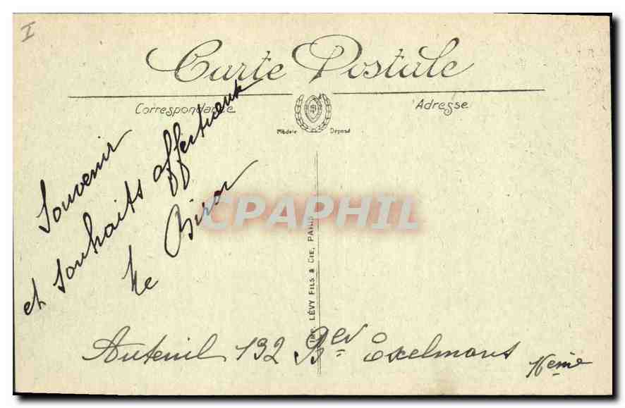 CPA Paris Le Lac du Bois de Boulogne  — Rückseite